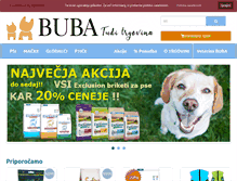 Tablet Screenshot of buba-trgovina.si